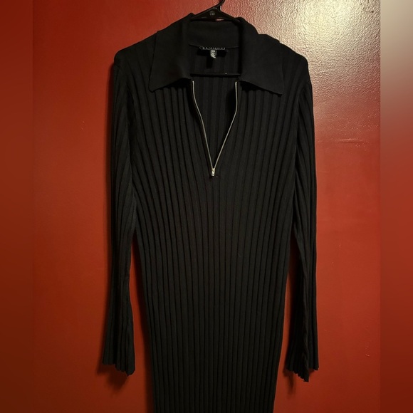 Eloquii Black Rib Knit Maxi Dress Women’s Size 18/20 Long Sleeve Simple Chic - Picture 1 of 8